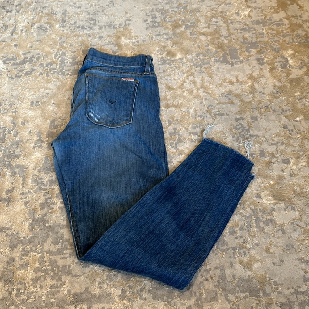 Hudson Krista Super Skinny Crop Ankle Size 29 Raw Hem
